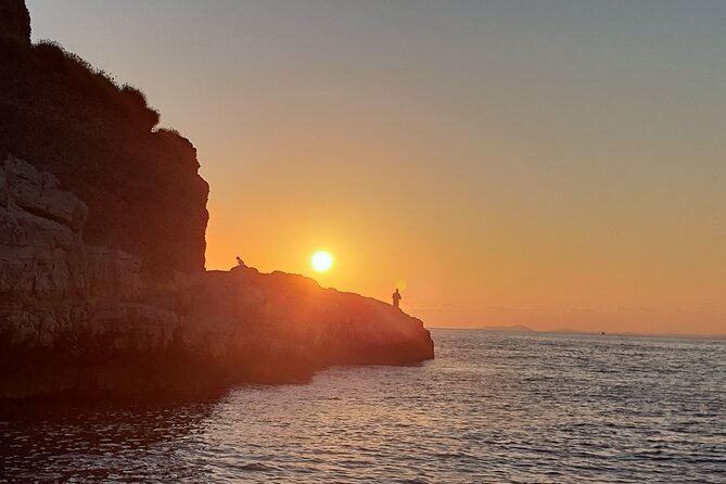 2-Hour Sorrento Coast Sunset Cruise with Dinner Experience - Punta Lagno Waterfall and the View Toward Capri