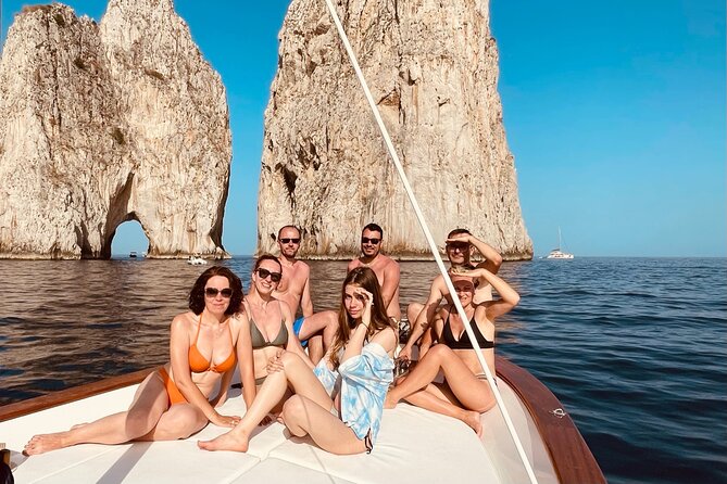 7 Hours Private Boat Experience on Capri from Positano - Marina Piccola: the day’s swimming break