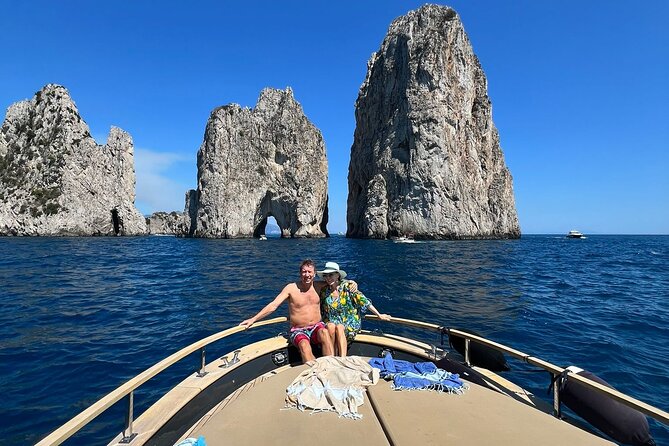 All inclusive Capri Boat and City Tour from Sorrento - The first coastal stops: Marina Grande and Bagni di Tiberio