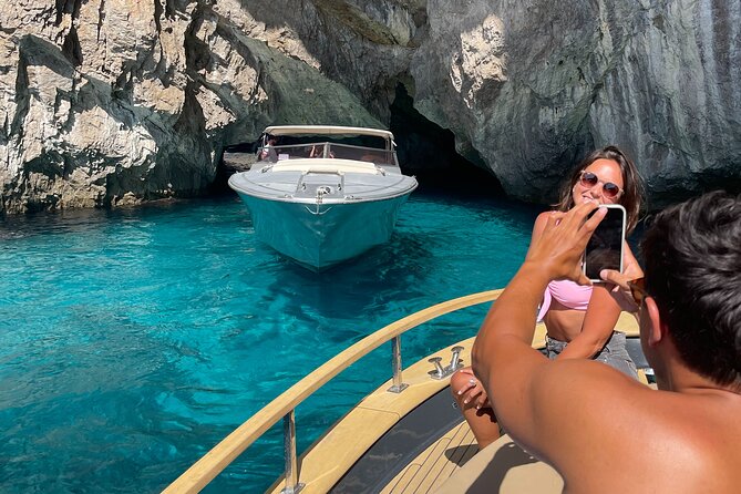All-Inclusive Capri Boat Tour with City Visit from Positano - The Faraglioni and Capri’s famous caves
