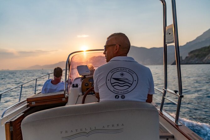 Amalfi Boat Tour from to Positano Praiano or Amalfi. 7 hours - Captains Sandro and Hermes set the tone