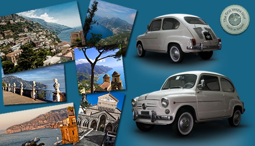 Amalfi Coast by Vintage Fiat 500 or 600 - Starting in Sorrento with lemons and shopping