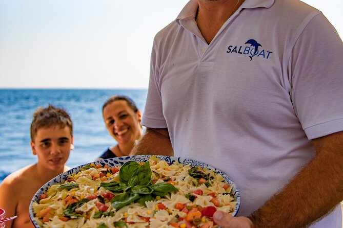 Amalfi Coast Escape with Lunch on Board, Swimming and Lots of Fun - Leaving Sorrento from Marina Grande
