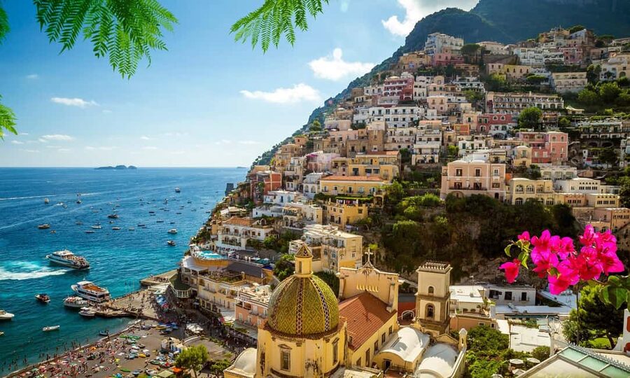 Amalfi Coast Full-Day Tour from Sorrento - Positano: steep lanes, shops, and a famous beach