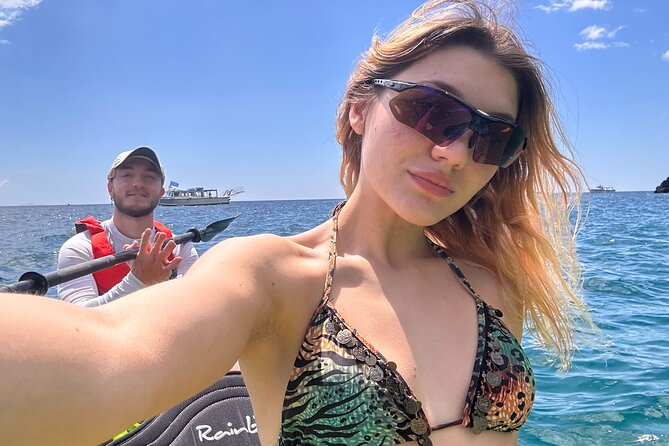 Amalfi Coast : Kayak-Snorkeling tour Pandora Cave & Hidden beach - Snorkeling, photos, and the return paddle