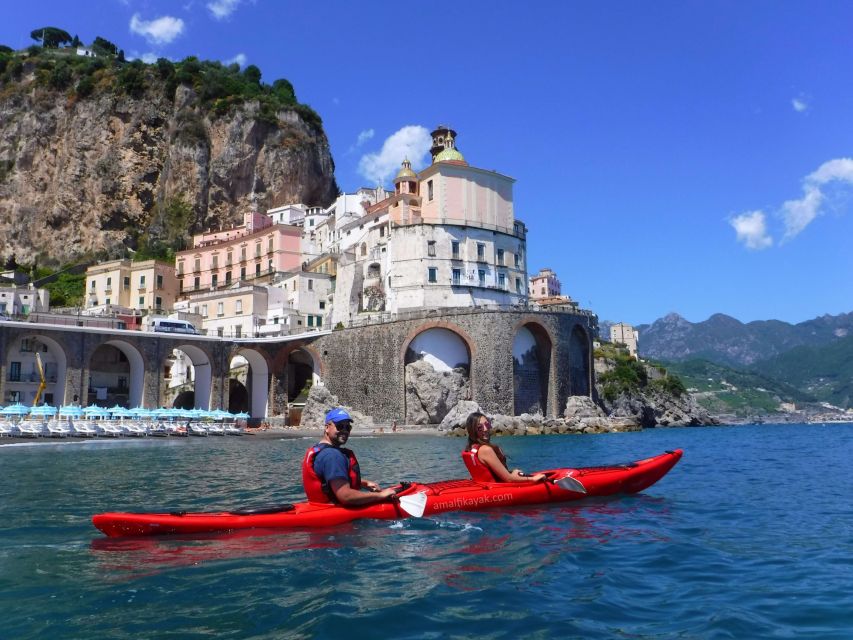 Amalfi Coast: Kayak Tour with Snorkeling and Grottoes Visit - The first paddle past Amalfi’s coast