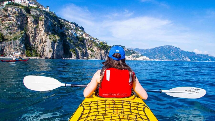 Amalfi Coast: Kayak Tour with Snorkeling and Grottoes Visit - Conca dei Marini from the water