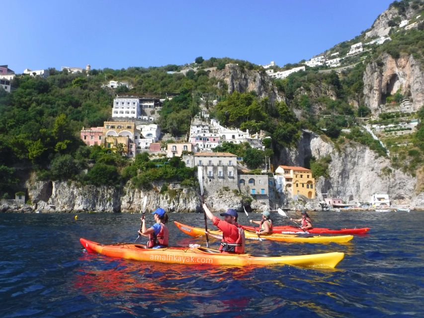 Amalfi Coast: Kayak Tour with Snorkeling and Grottoes Visit - Entering Runghetiello Grotto