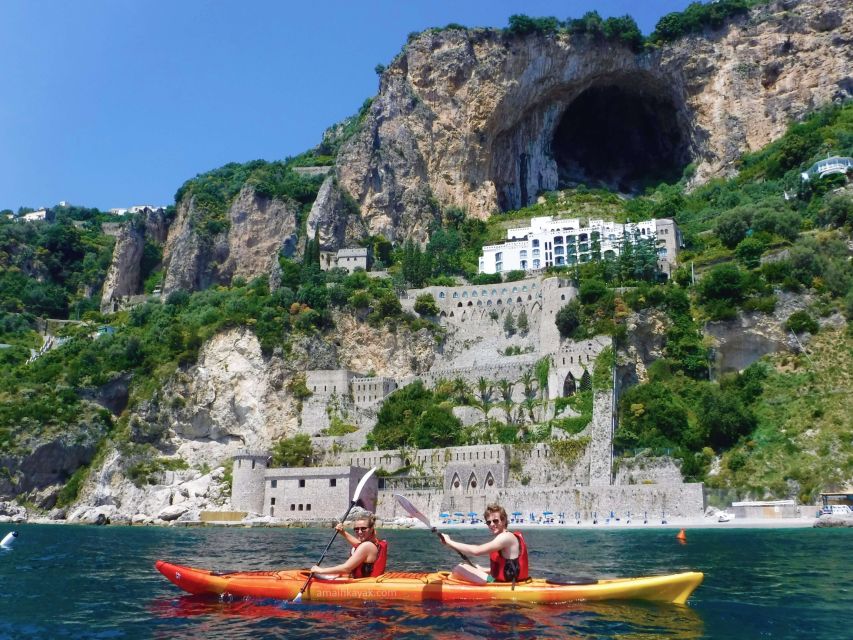 Amalfi Coast: Kayak Tour with Snorkeling and Grottoes Visit - Swimming and snorkeling at a sea-access beach