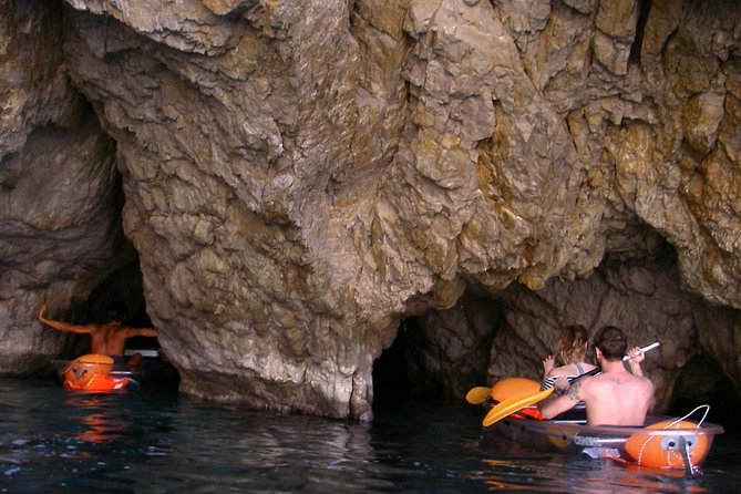 Amalfi Coast Kayak Tours from Marina del Cantone - Caves, blue water, and the Ieranto beach stop