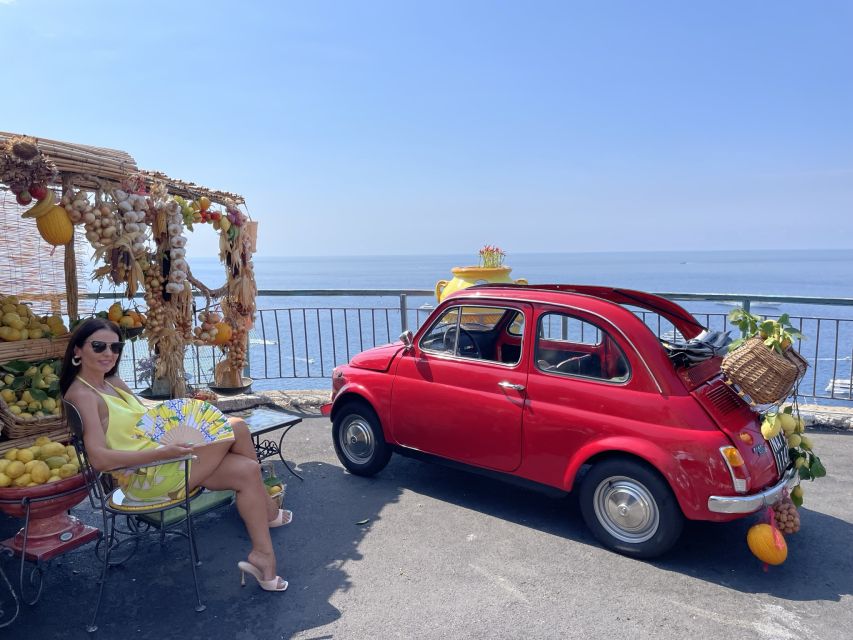 Amalfi Coast: Photo Tour with a Vintage Fiat 500 - Fiordo di Furore: cliffs, water, and a stronger backdrop