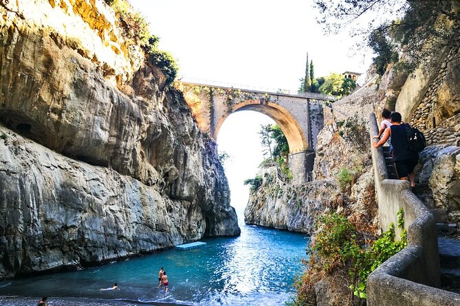 Amalfi Coast Small Group Day Boat Tour with Limoncello Onboard - The Emerald Grotto and the coast near Furore