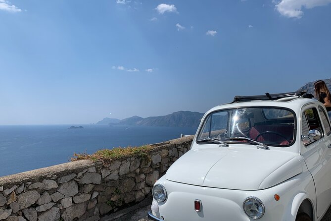 Amalfi Coast Vintage Tour. The Dolce Vita in an Original Fiat 500 - Leaving Sorrento at 10:00 in the morning