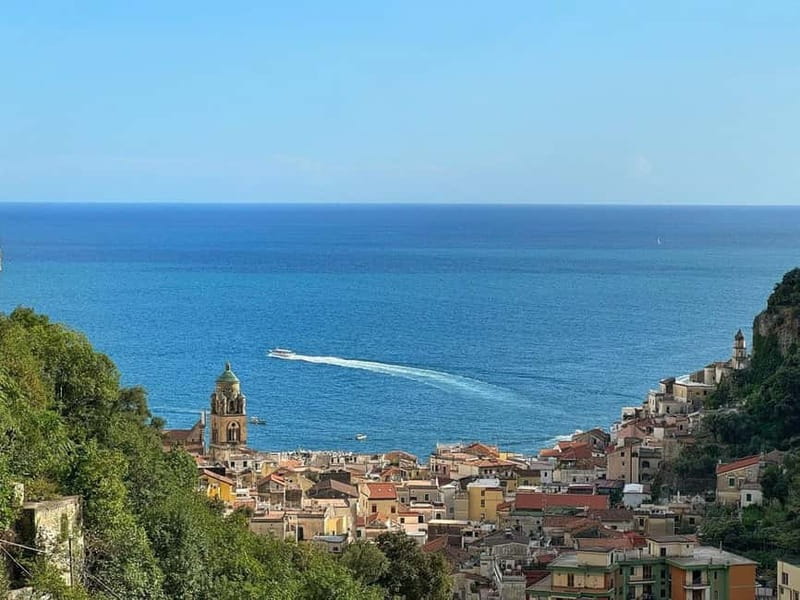 Amalfi Organic Lemon Tour & Wine Tasting + Dinner or Lunch - Walking into Amalfi’s vertical lemon country
