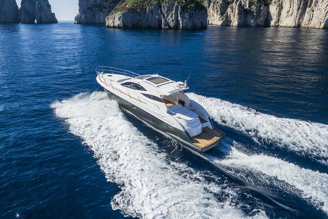 Amalfi Private Boat Tour from Sorrento or Positano Yacht Klase 50 - Leaving Sorrento along the coast