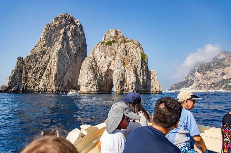 Boat Tour to Capri with Lunch on Board, Swimming and Fun - From Sorrento Pickup to the Marina