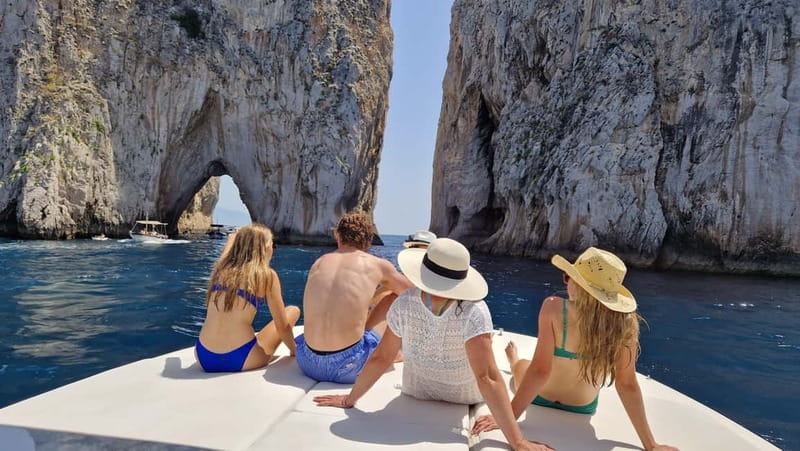 Capri : 2 Hours Private Boat from Capri - White Grotto and the First Swim