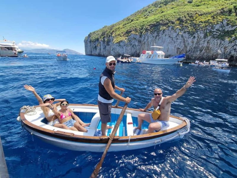 Capri : 2 Hours Private Boat from Capri - Blue Grotto, Champagne Cave, and Other Openings