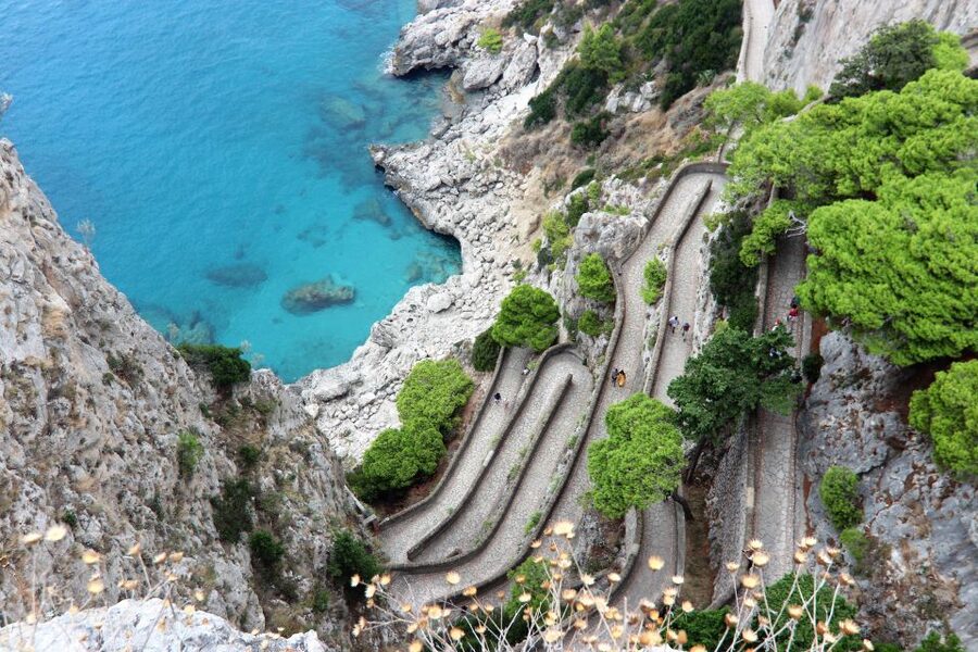 Capri and Anacapri tour: Faraglioni and Caves from Sorrento - Capri town and the Piazzetta