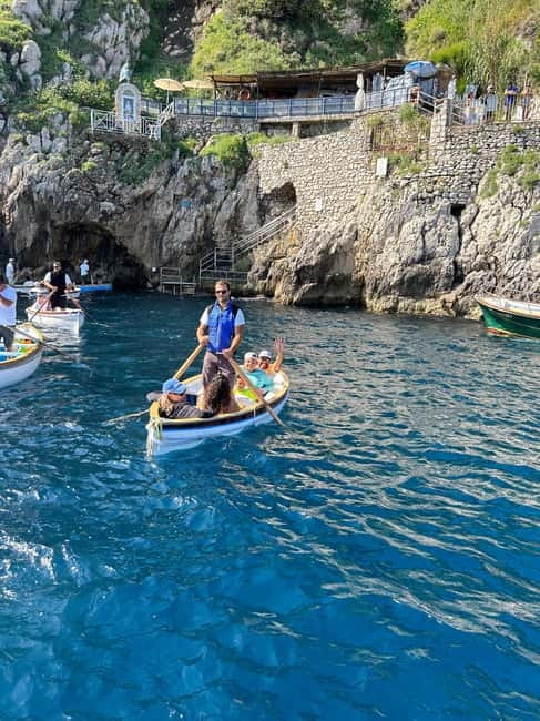 Capri and Blue Grotto Day Tour From Sorrento with 8 People - A Small Boat From Marina Piccola