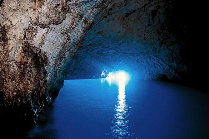 Capri and the Blue Grotto Day Trip from Sorrento - Waiting outside the cave