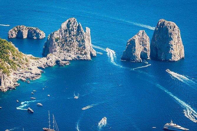 Capri Day and Night from Sorrento Small Group Tour - Marina Piccola, prosecco, and an optional swim