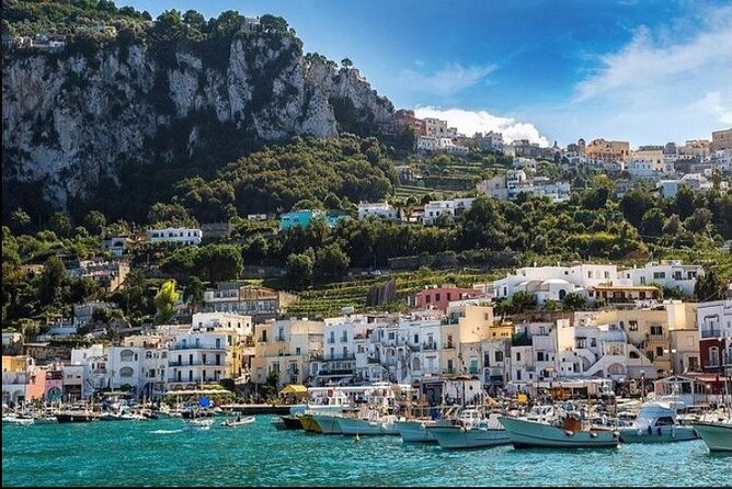 Capri Deluxe/First to Blue Grotto/from Sorrento Positano & Amalfi - Capri’s Piazzetta and the Augustus Gardens