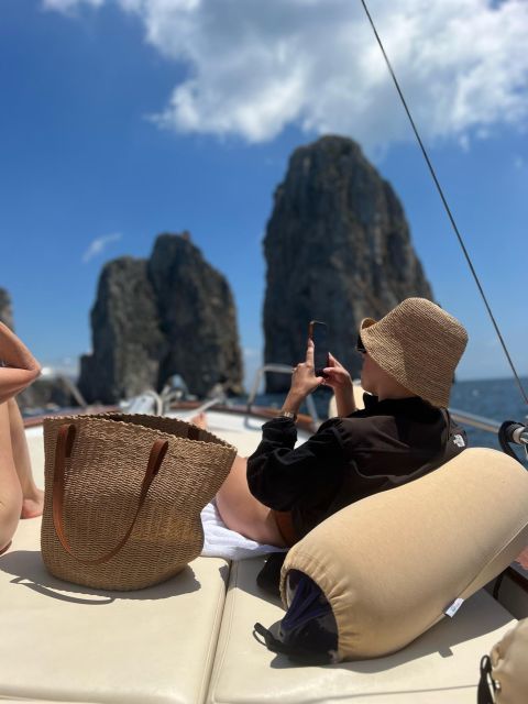 Capri: exclusive boat tour - Marina Piccola and the first swim