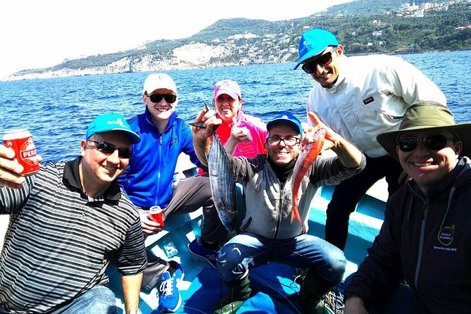 Capri Fishing Excursion with Snorkeling and Lunch from Sorrento - A fishing day with Capri as the backdrop