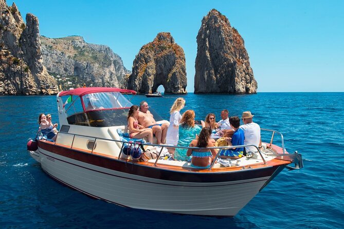 Capri Guided Boat Experience with Island Exploration and Transfer - Marina Grande and the first Capri views