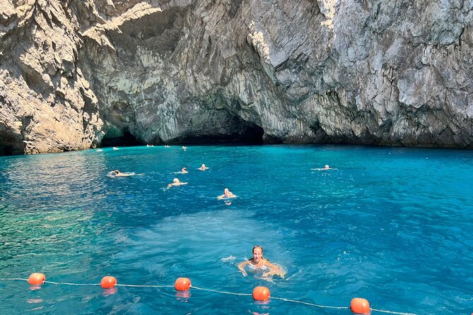 Capri Premium Boat Tour and City Visit Free Bar and Aperitif - Punta Ventroso is the main relaxation stop