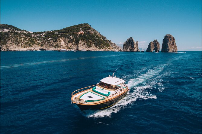 Capri Private Boat Tour from Sorrento, Positano or Naples - Gozzo F.lli Aprea 36 - Swimming, snorkeling, and lunch by the coast