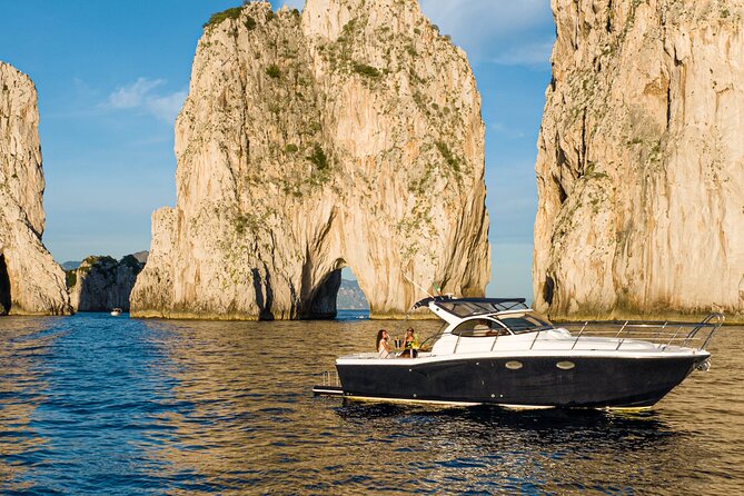 Capri Private Boat Tour with Limoncello tasting - Marina Piccola and homemade limoncello at sunset
