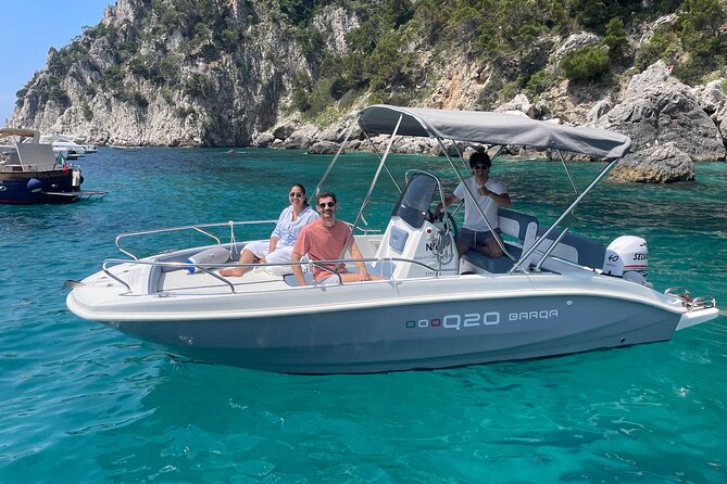 Capri Tour for Private Groups by Luxury Boat - Green Grotto is the best stop for turquoise water
