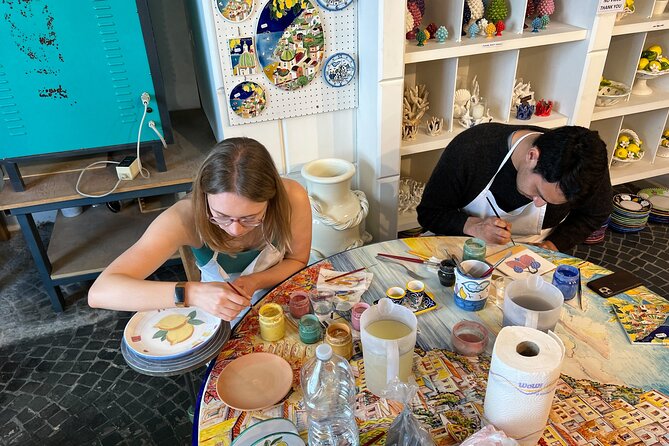 Ceramic Class in Positano 2 hours workshop - A small taste of Positano between brushstrokes