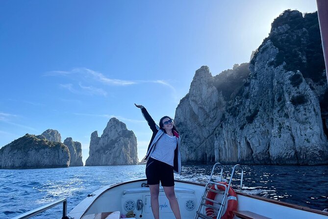 Complete Private Guided Two Hour Tour of the Coast of Capri - White Grotta and the two-in-one view
