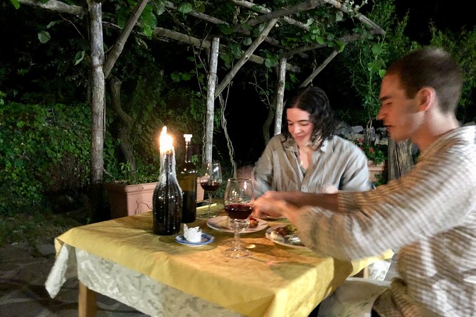 Dine in our Family run Farmhouse - Traditional organic Food & Wine - A Family Meal at La Vigna degli dei