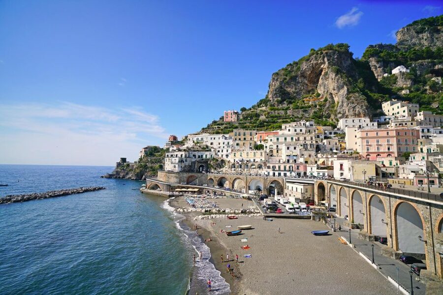 From Amalfi: 7H Amalfi Coast - Group Tour by boat - Positano with 1.5 hours on your own