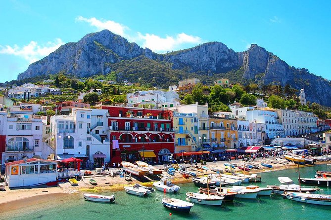 From Amalfi Coast: Capri & Anacapri guided tour by sea & by land - Capri from the water, including the Faraglioni Rocks