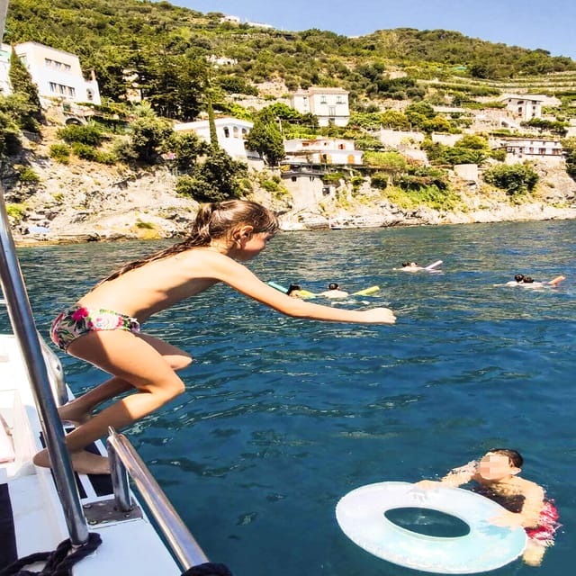 From Amalfi: Coast & Furore Fjord Boat Tour with Swim Break - Minori and Maiori From the Water