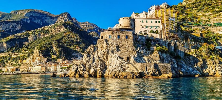 From Amalfi: Coast & Furore Fjord Boat Tour with Swim Break - The Swim Stop in a Clear Bay
