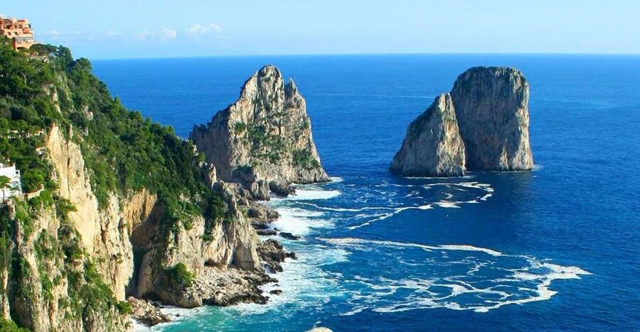 From Amalfi: Group Boat Tour to Capri with Swimming - Punta Campanella and the first swim