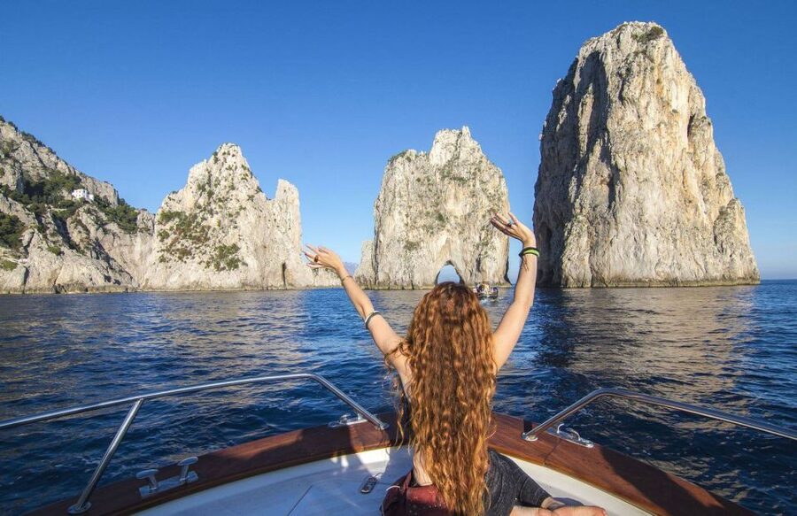 From Amalfi: Li Galli and Capri Islands Boat Tour - Punta Campanella and the first swim