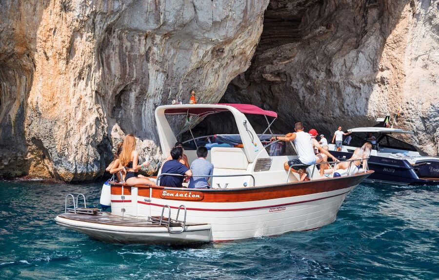 From Amalfi: Small Group Boat Excursion to Capri Island - Marciano Bay and the small waterfall