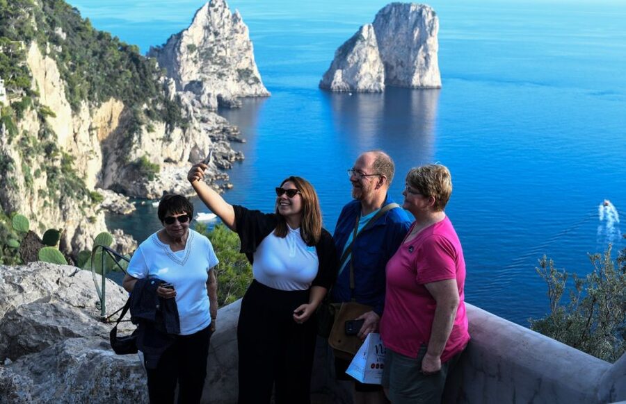 From Capri: Capri Walking Tour - The Mount Solaro chairlift choice