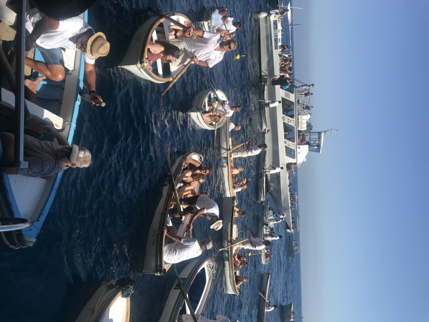 From Naples: Blue Grotto and Capri Trip - From Naples Harbor to Capri by fast ferry