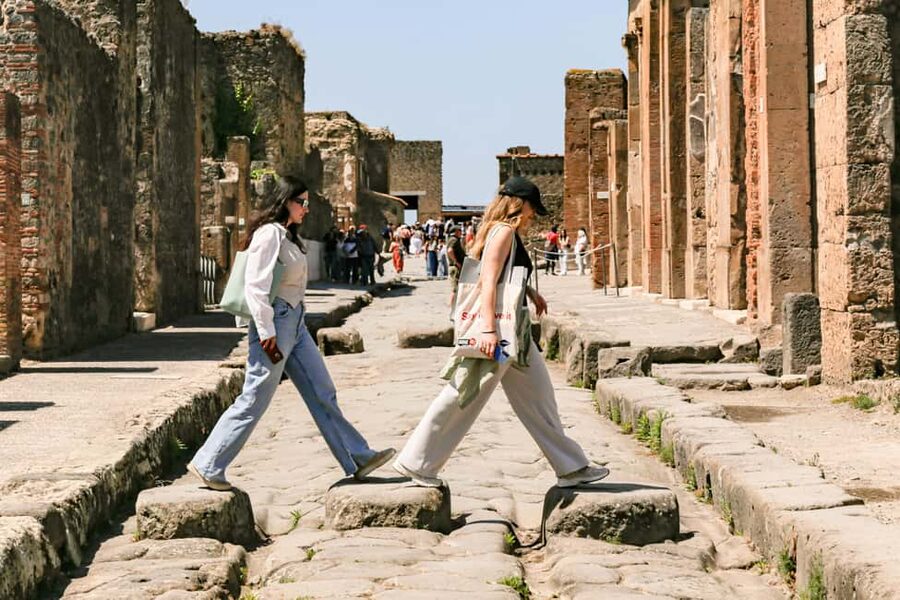 From Naples: Pompeii Skip-the-Line Guided Tour - Theaters, baths, and the city’s leisure life