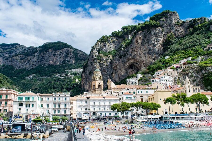 From Naples: Private Tour to Sorrento, Positano, and Amalfi - Positano, one hour among steep streets and shops