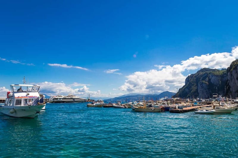 From Pompeii/Castellammare/Vico Equense: Capri Day Cruise - Seeing Capri from the water first
