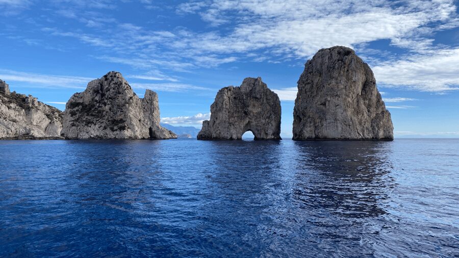 From Positano: Capri Island Group Cruise with Blue Grotto - Green Grotto, Punta Carena, and the Blue Grotto